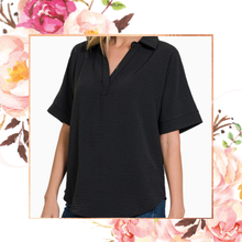 Load image into Gallery viewer, Airflow Collared V-Neck Blouse