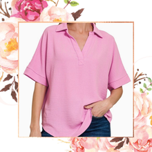 Load image into Gallery viewer, Airflow Collared V-Neck Blouse