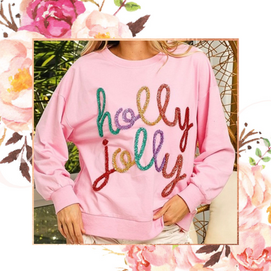 Holly Jolly Tinsel Pullover