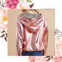 Load image into Gallery viewer, Rose Gold Leo Lined Windbreaker