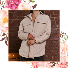Load image into Gallery viewer, Khaki Quilted Jacket