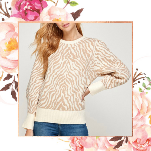 Tiger Chic Jacquard Sweater