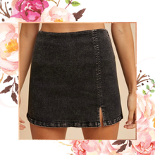 Load image into Gallery viewer, Little Black Denim Skort