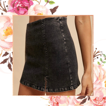 Load image into Gallery viewer, Little Black Denim Skort