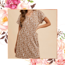 Load image into Gallery viewer, Animal Print Jacquard Knit Dress