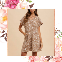 Load image into Gallery viewer, Animal Print Jacquard Knit Dress