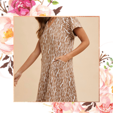 Load image into Gallery viewer, Animal Print Jacquard Knit Dress
