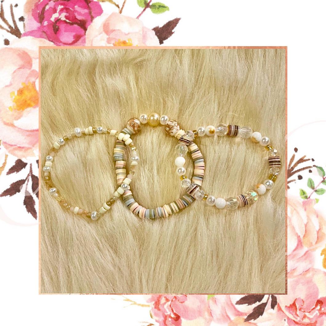 Neutral Beaded Bracelet