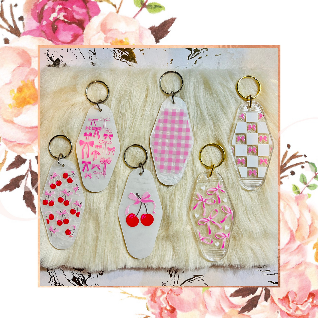 Preppy Bow Keychains