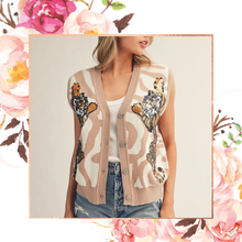 Load image into Gallery viewer, Sequin Tiger Sweater Vest