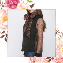 Load image into Gallery viewer, Bow-utiful in Leopard Blouse