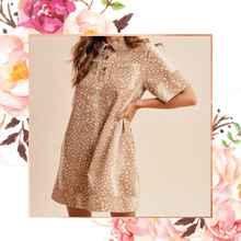 Load image into Gallery viewer, Fawn Print Denim Dress