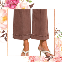 Load image into Gallery viewer, High Rise Wide Leg Pintuck Denim