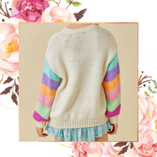Load image into Gallery viewer, Tinsel &amp; Twirl Flower Power Sweater