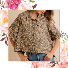 Load image into Gallery viewer, Leopard Cape Jacket