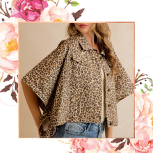 Load image into Gallery viewer, Leopard Cape Jacket