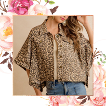 Load image into Gallery viewer, Leopard Cape Jacket