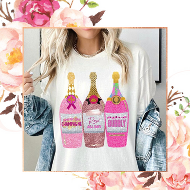 Pop the Bubbly Graphic Tee