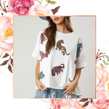 Load image into Gallery viewer, Sequin Tiger Tee
