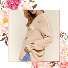 Load image into Gallery viewer, Hello Floral Embroidered Sweater