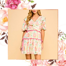 Load image into Gallery viewer, Florals Ribbons Ruffles Oh My Dress