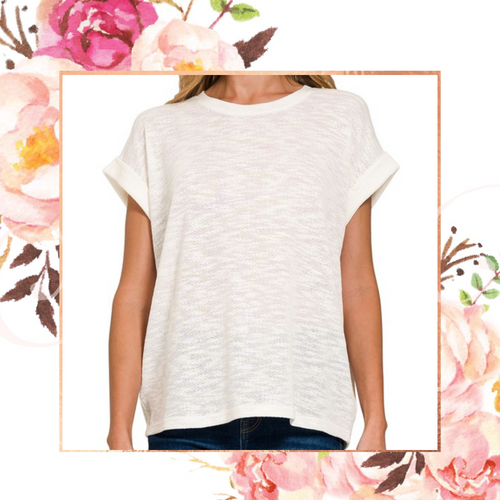 Ivory Hacci Slub Tee