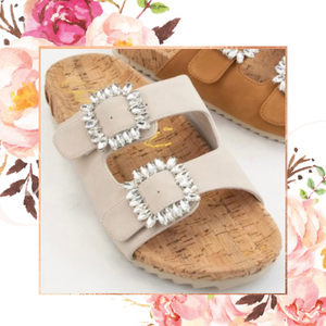 Bedazzled Double Buckle Birks