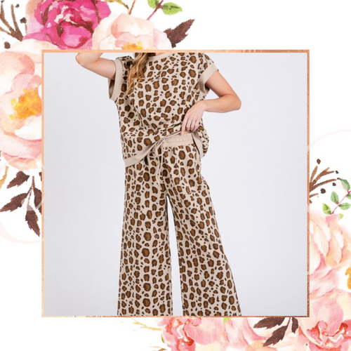 Leopard Scuba Top