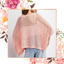 Load image into Gallery viewer, Apricot Dolman Eyelet Knit Top