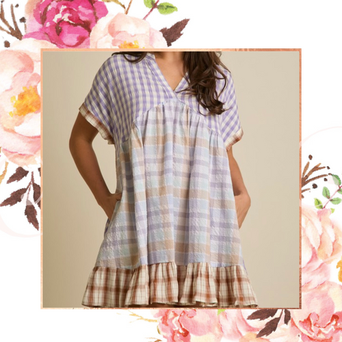 Pretty in Plaid Babydoll Dress