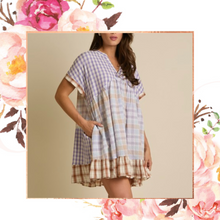 Load image into Gallery viewer, Pretty in Plaid Babydoll Dress