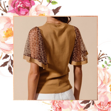 Load image into Gallery viewer, Feminine &amp; Fierce Flounce Sleeve Sweater Top