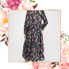 Load image into Gallery viewer, Fall Floral Midi Dress