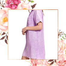 Load image into Gallery viewer, Tencel Mineral Washed Collared Shirt Dress