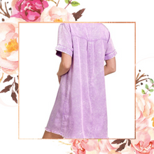 Load image into Gallery viewer, Tencel Mineral Washed Collared Shirt Dress