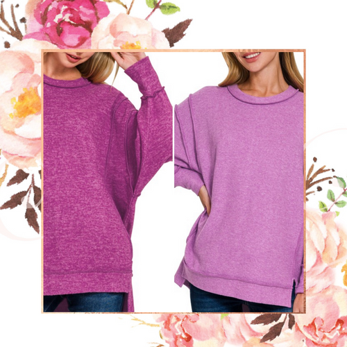 Brushed Hacci Pullover