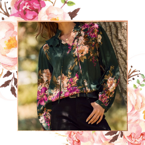 Falling for Floral Blouse