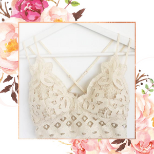 Cream Crochet Lace Bralette – Fashion Allie