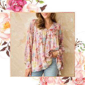 Falling for You Floral Top