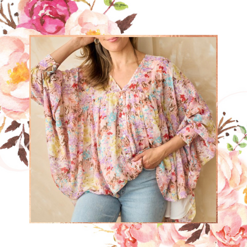 Falling for You Floral Top