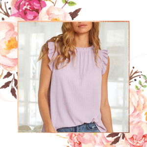 Lilac Ruffle Tank