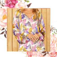 Load image into Gallery viewer, Silky Brushstroke Blouse