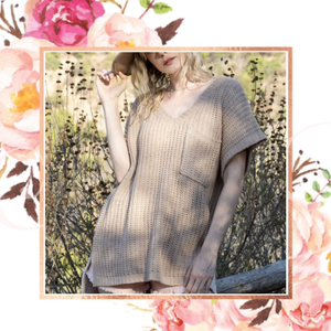 Coveted Chenille Sweater- Beige