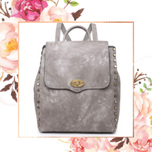 Load image into Gallery viewer, Grey Distressed Convertible Backpack