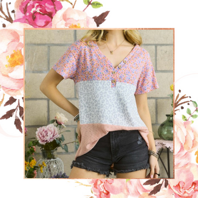 Floral Leopard CB Top