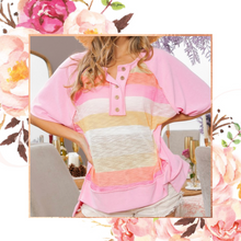 Load image into Gallery viewer, Striped Sherbet Daze Terry Top