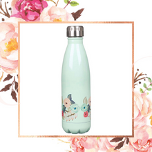 Load image into Gallery viewer, Proverbs 31:25 Mint Floral Stainless Steel Water Bottle