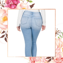 Load image into Gallery viewer, Light High-Rise Distressed Cropped Skinny Jeans