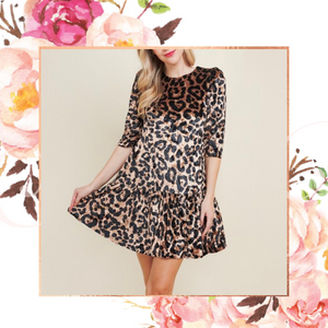 Lovely in Leopard Velvet Dress