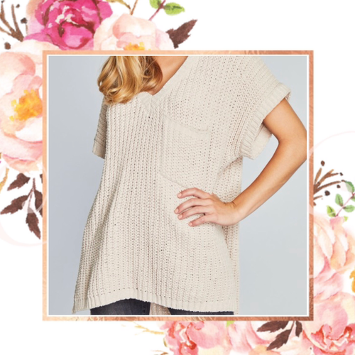 Coveted Chenille Sweater- Beige